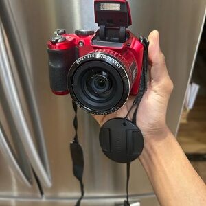 Rare FUJIFILM FINEPIX S4800 16 MP Digital Camera Red w/bag TESTED WORKS